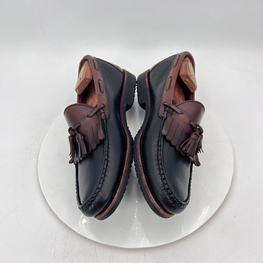 Allen Edmonds Nashua Kiltie Tassel Loafer Size 9.5D Black Brown Leather Dress - Picture 9 of 14